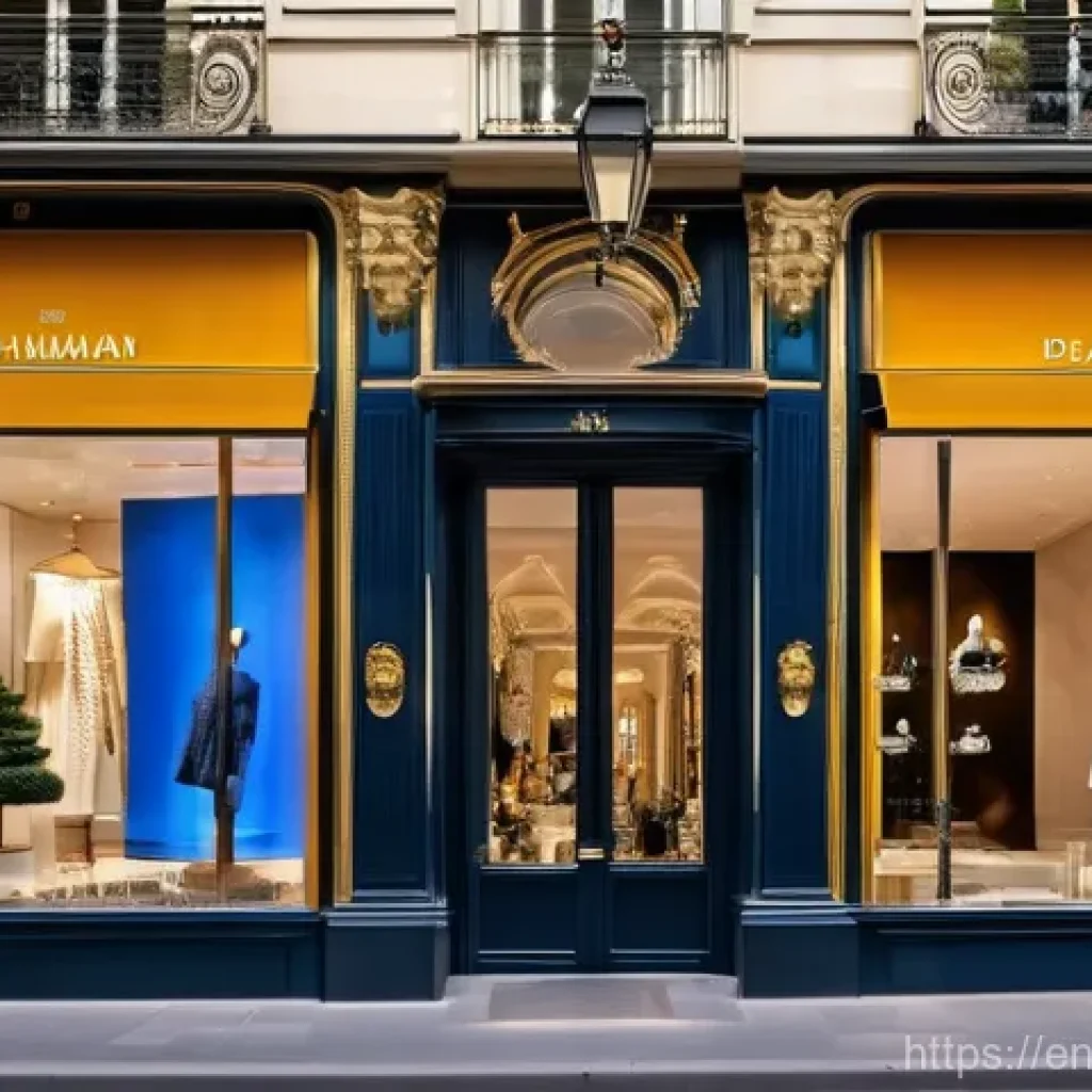 샹젤리제 거리 쇼핑 및 맛집 추천 - **Prompt:** A bustling, elegant street scene on the Champs-Élysées in Paris, focusing on luxury reta...